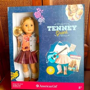 American girl dolls Tenney with extra outfit and guitar NEW
